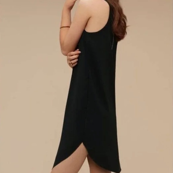 Wilfred Little Black Dress Aritzia Sebatier Black Sleeveless Shift Dress Size XS - Picture 2 of 12